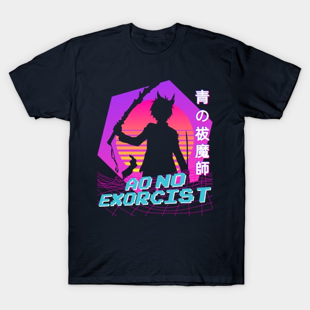 Blue Exorcist - Vaporwave T-Shirt by The Artz